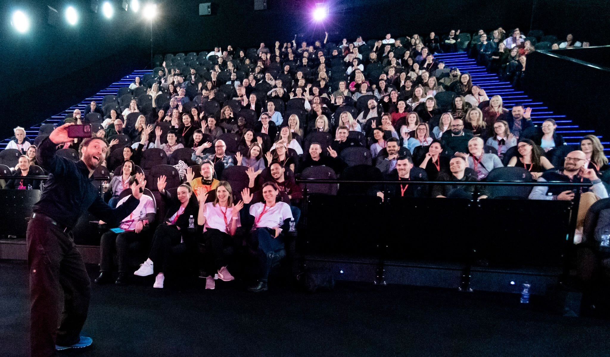 Audience Selfie with Presenter