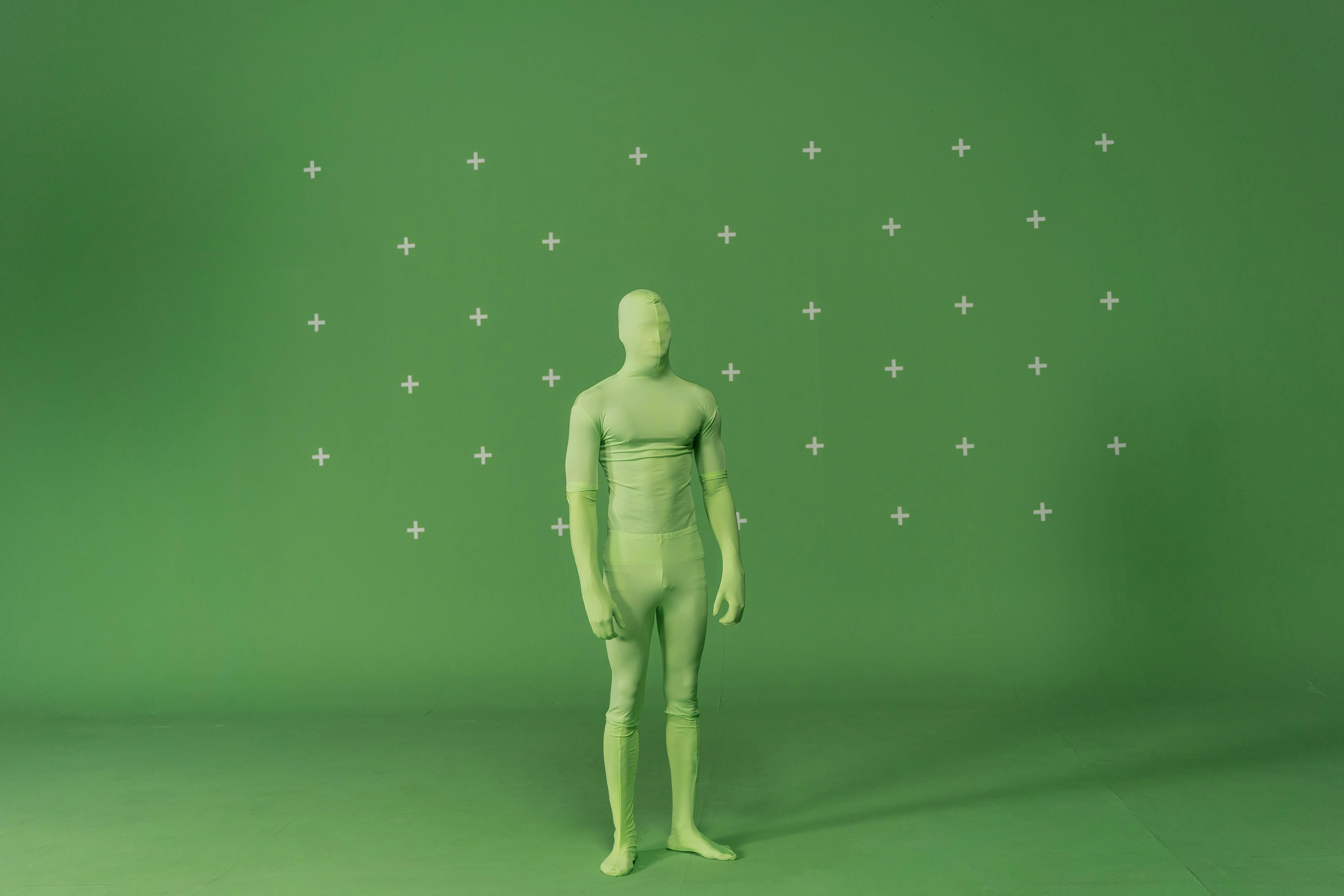 green screen man